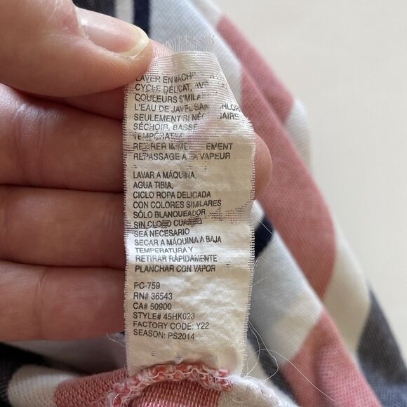 Men’s Izod Red/Blue Striped Polo Shirt Size L - Picture 6 of 6